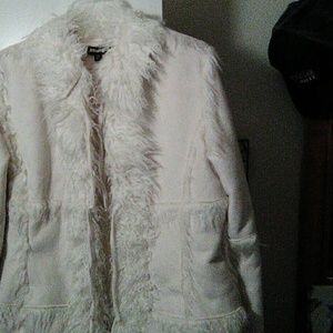 White mid waist coat